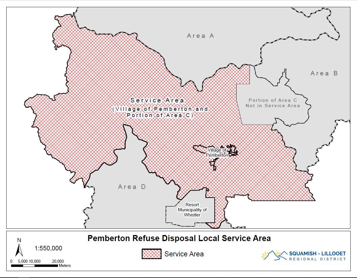 Pemberton Transfer Station Service Area 2020