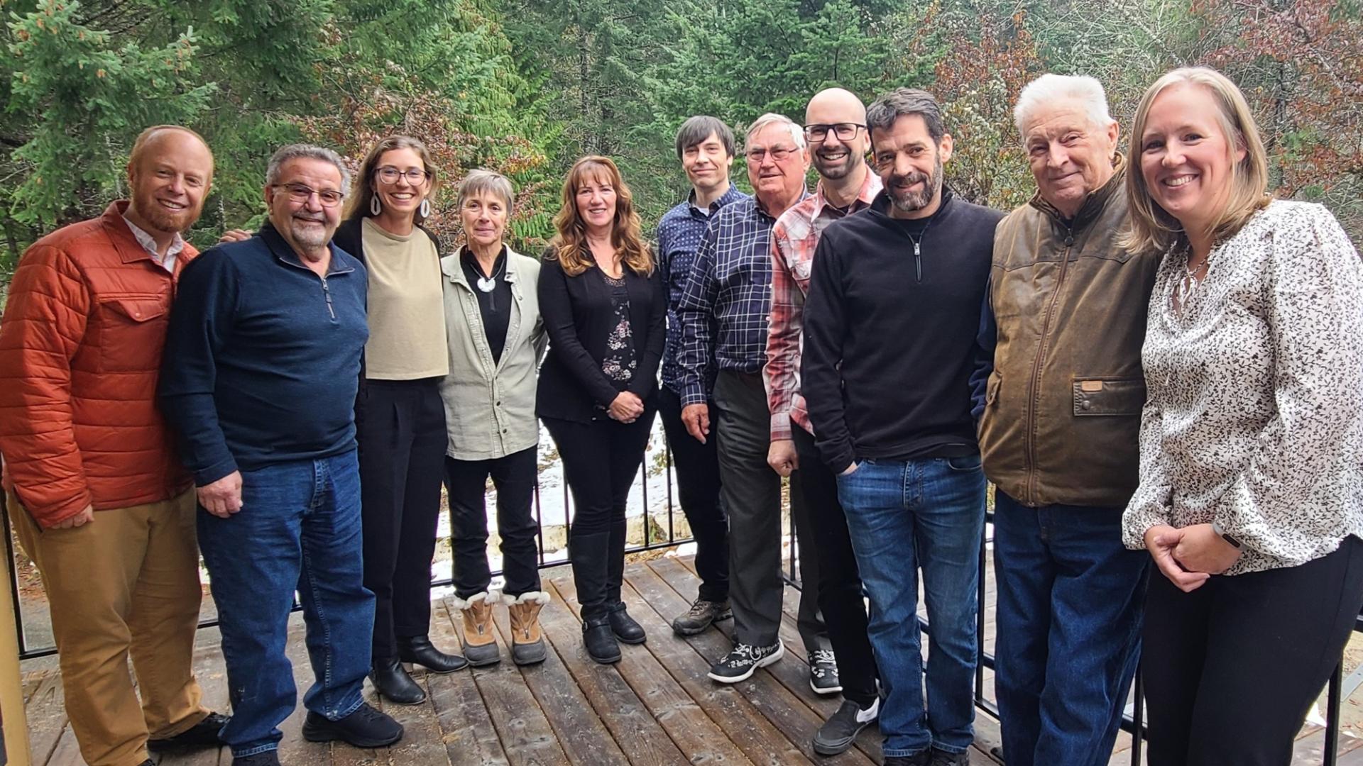 A group of men and women representing the 2022 SLRD elected board