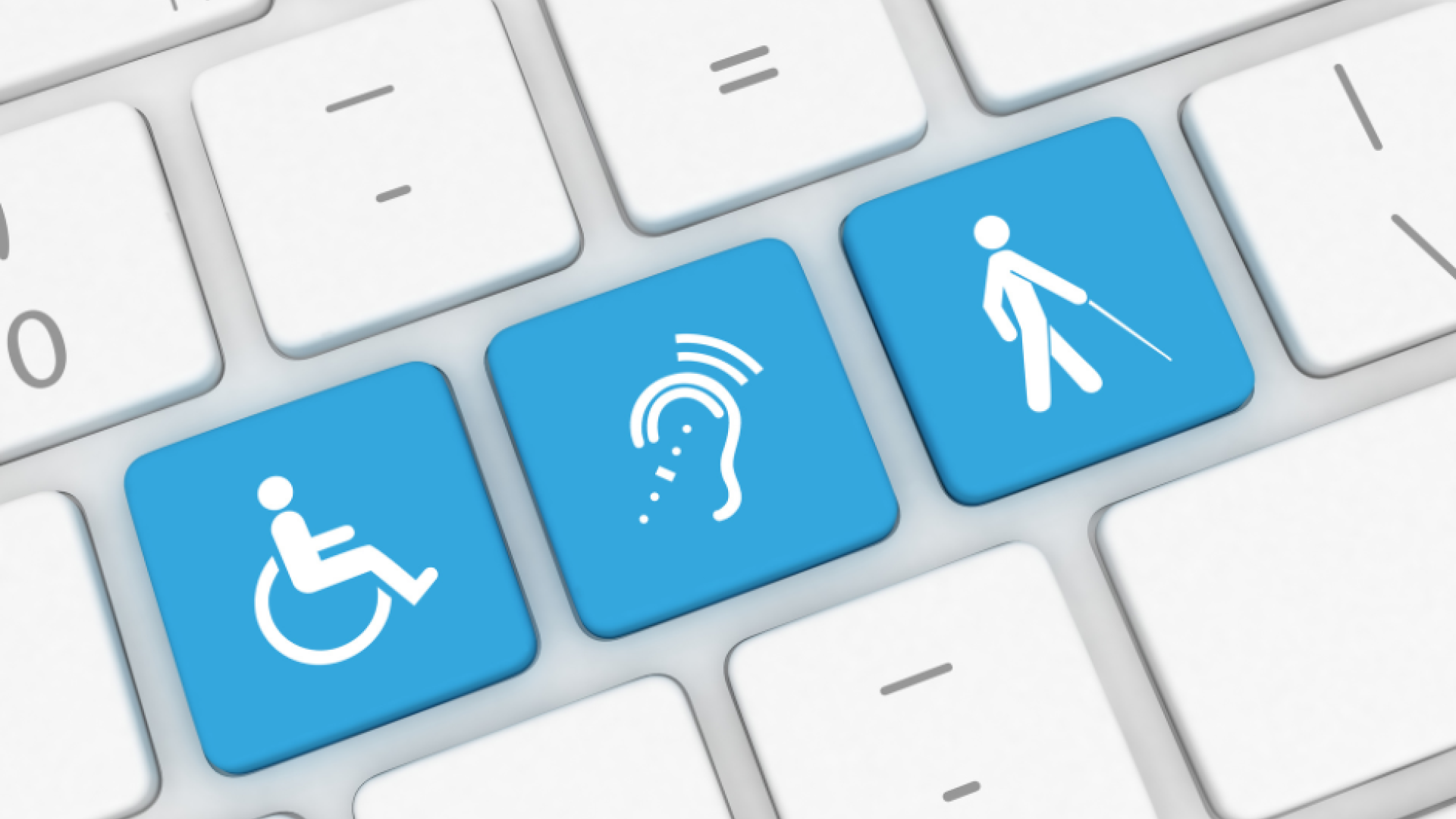 Accessibility buttons on keyboard