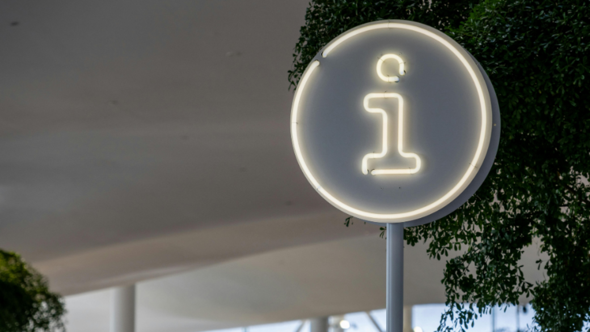 decorative image with letter i in a sign