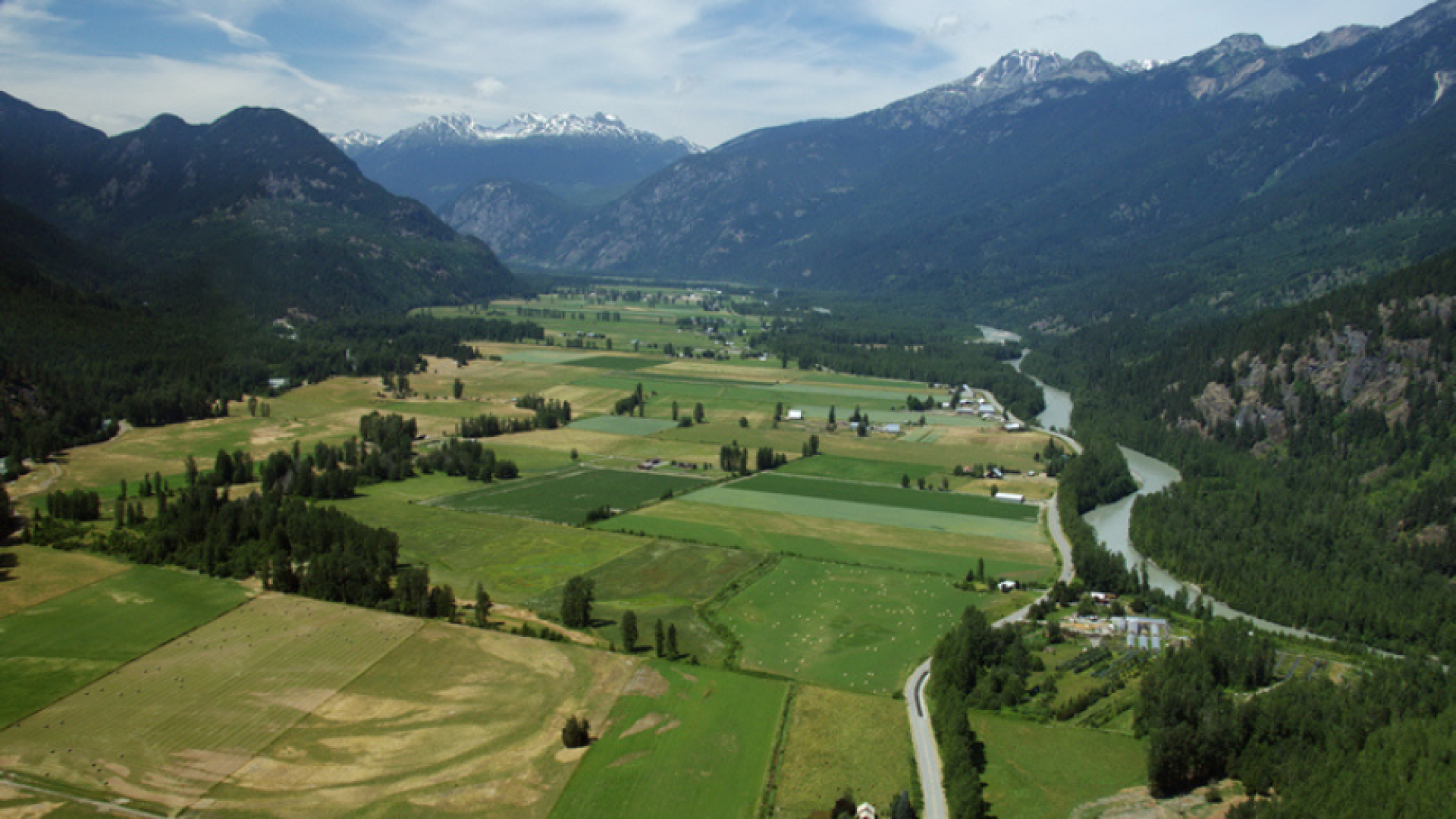 Pemberton valley aerial