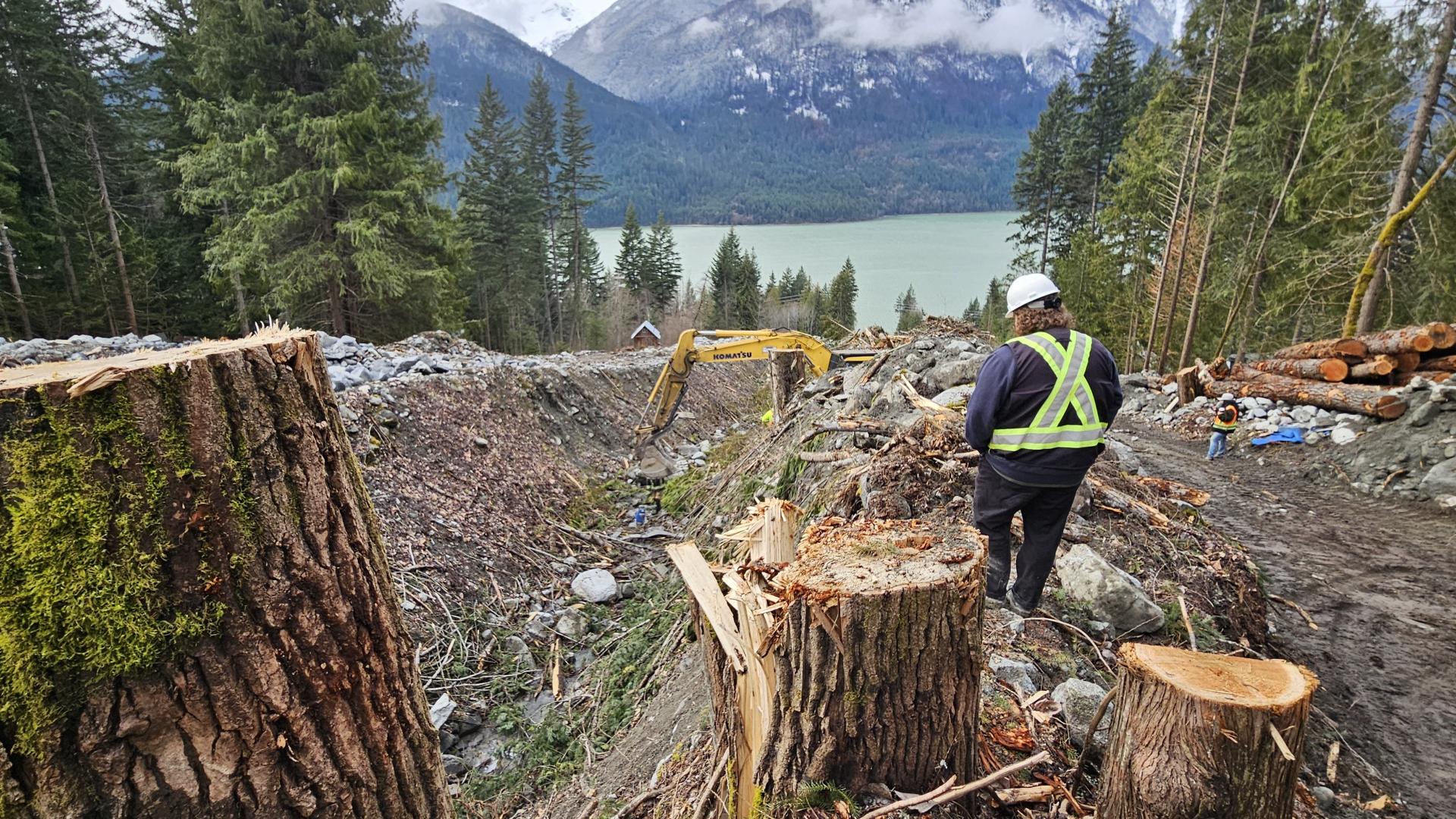 Catiline Creek to Lillooet Lake, upper reaches