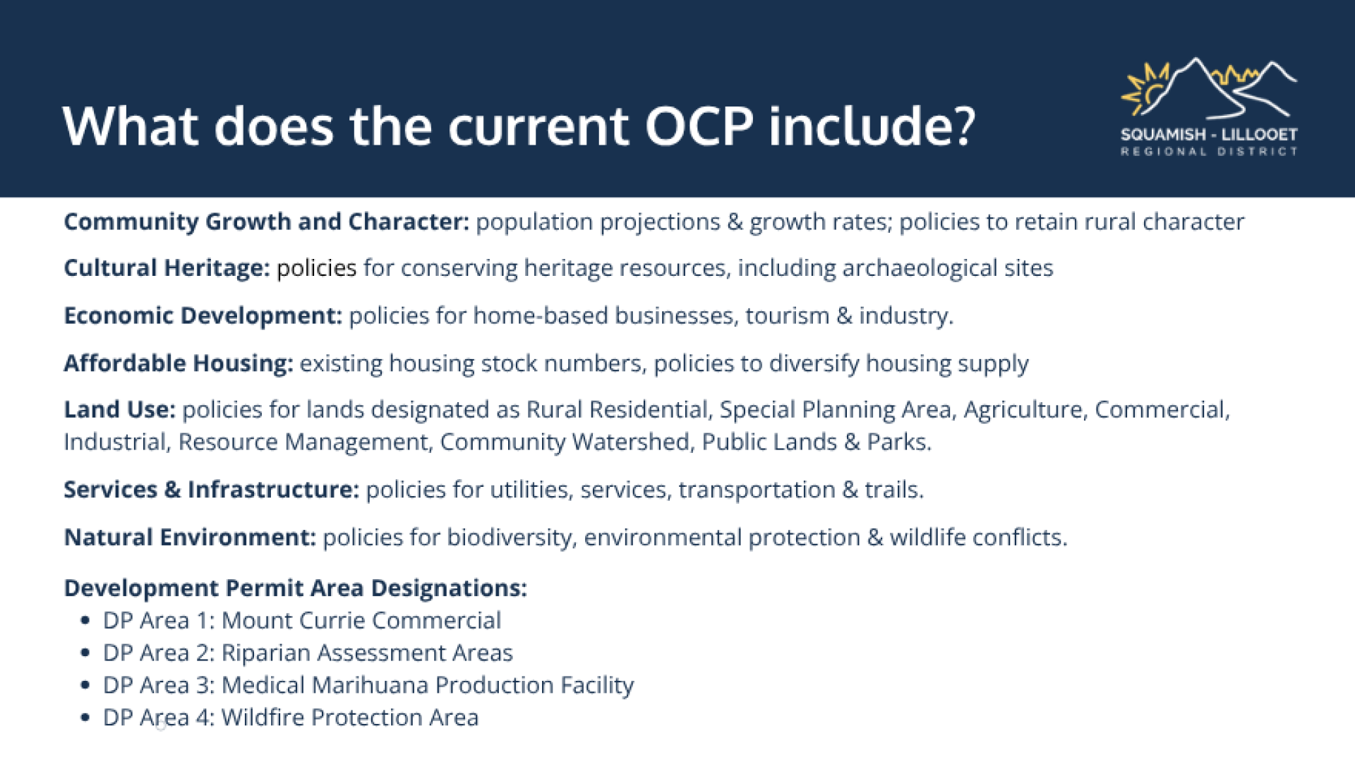 OCP C - What does the current OCP do