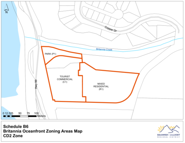 Map of Britannia Beach proposed