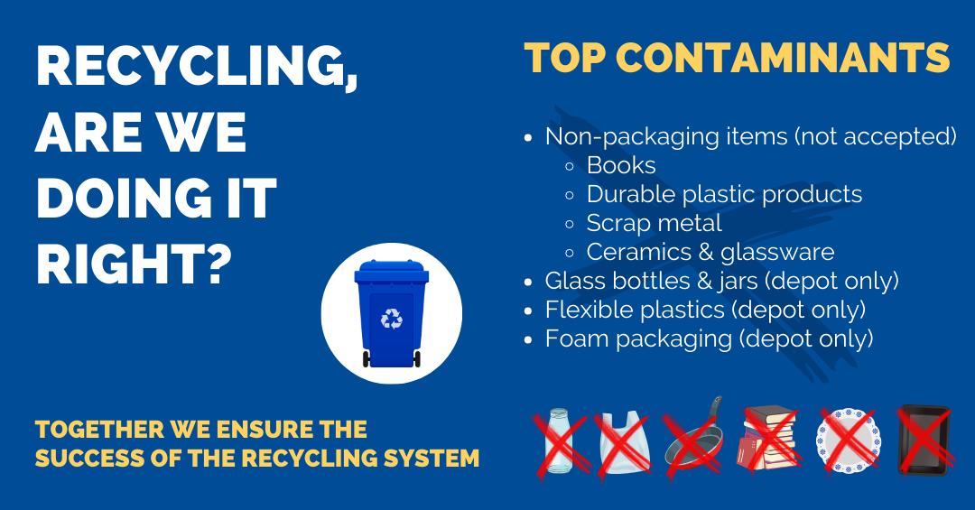 Britannia Beach and Furry Creek Top Recycling Contaminants