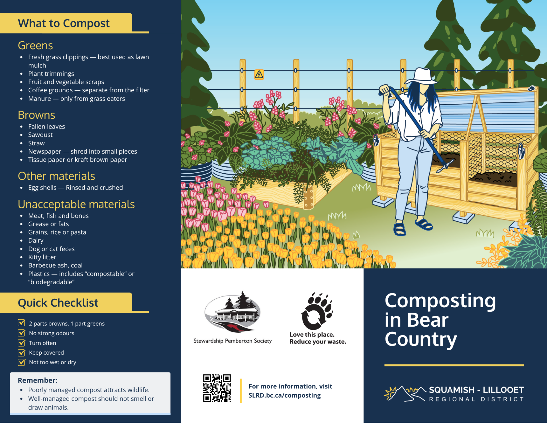 Outer page composting brochure
